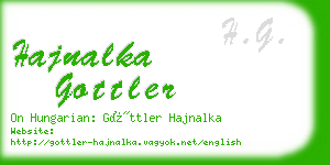 hajnalka gottler business card